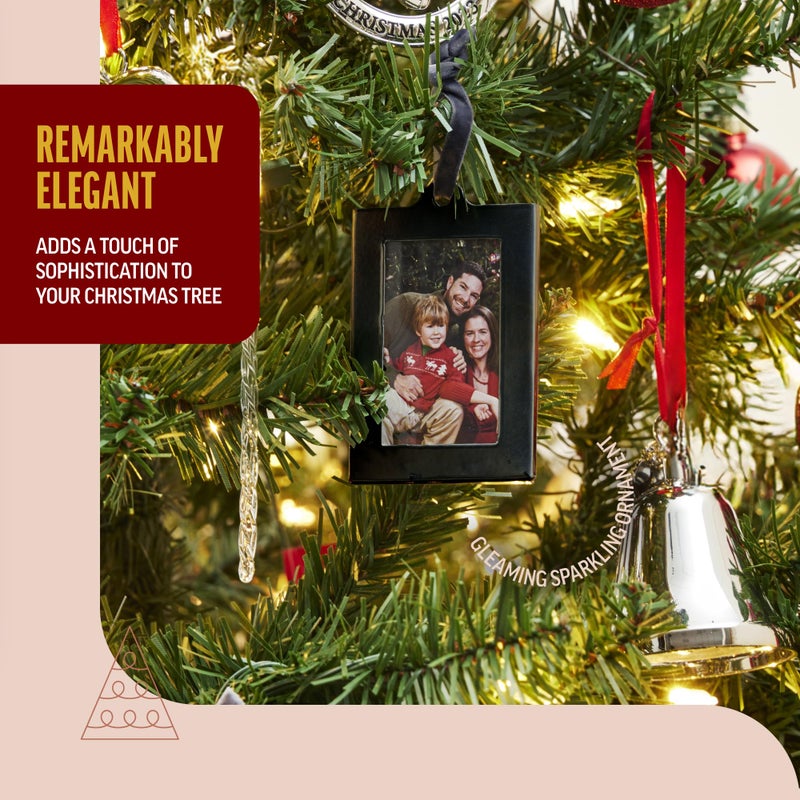 Klikel Hanging Picture Frame Ornaments - Set of 8 2x3 Black Hanging Photo Frame - Image 3